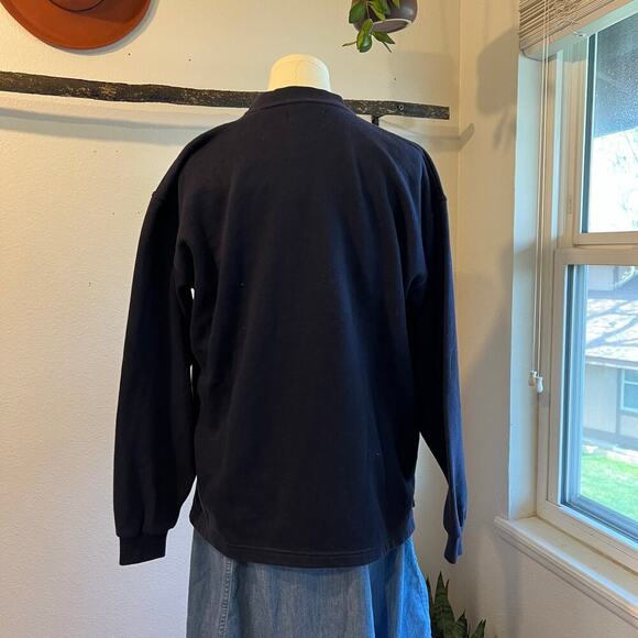 Looney Tunes Vintage Blue Cotton Embroidered Pullover Sweater Size Large - Picture 4 of 13